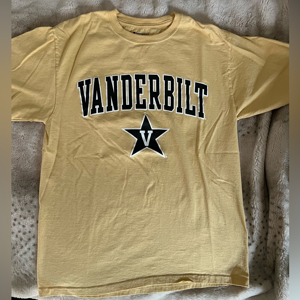 Vanderbilt Commodores gold logo tshirt, men’s medium, never worn